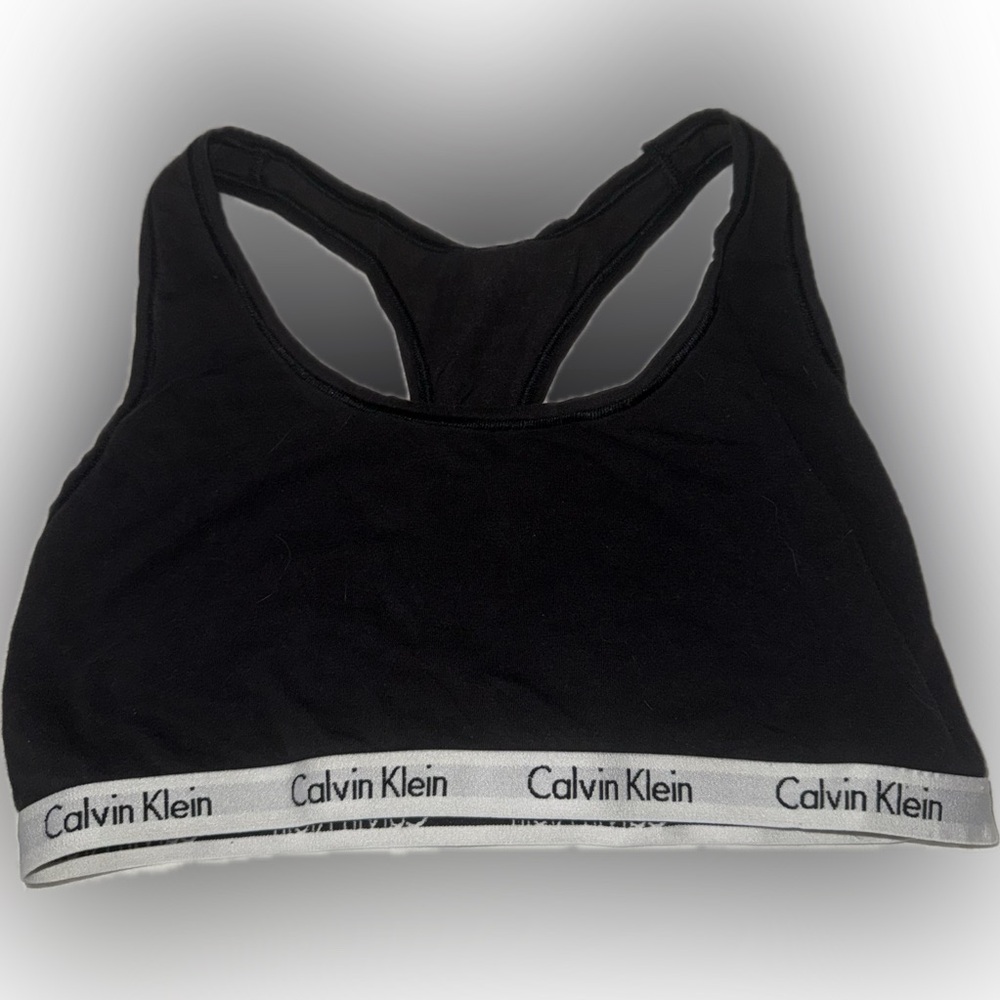 Calvin Klein black and white bralette